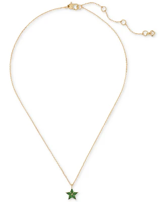 Kate Spade New York Gold-Tone Cubic Zirconia Cosmos Star Pendant Necklace