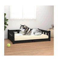 vidaXL Dog Bed 41.5"x29.7"x11" Solid Wood Pine