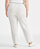 Style & Co Plus Yummy Fleece Drawstring Pants, Created for Macy's