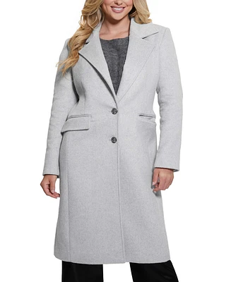 Guess Women's Nancy Faux-Fur-Collar Long Coat