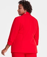 I.n.c. International Concepts Plus Size 3/4-Sleeve Blazer, Created for Macy's