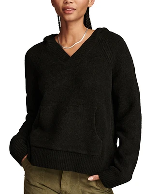 Lucky Brand Women's Long Sleeve Hooded Sweater