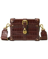 Lauren Ralph Lauren Tanner Trunk Mini Leather Crossbody