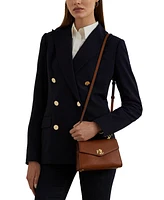 Lauren Ralph Farrah Small Leather Satchel