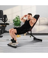 Skonyon Adjustable Weight Bench Strength Training Bench for Full Body Workout