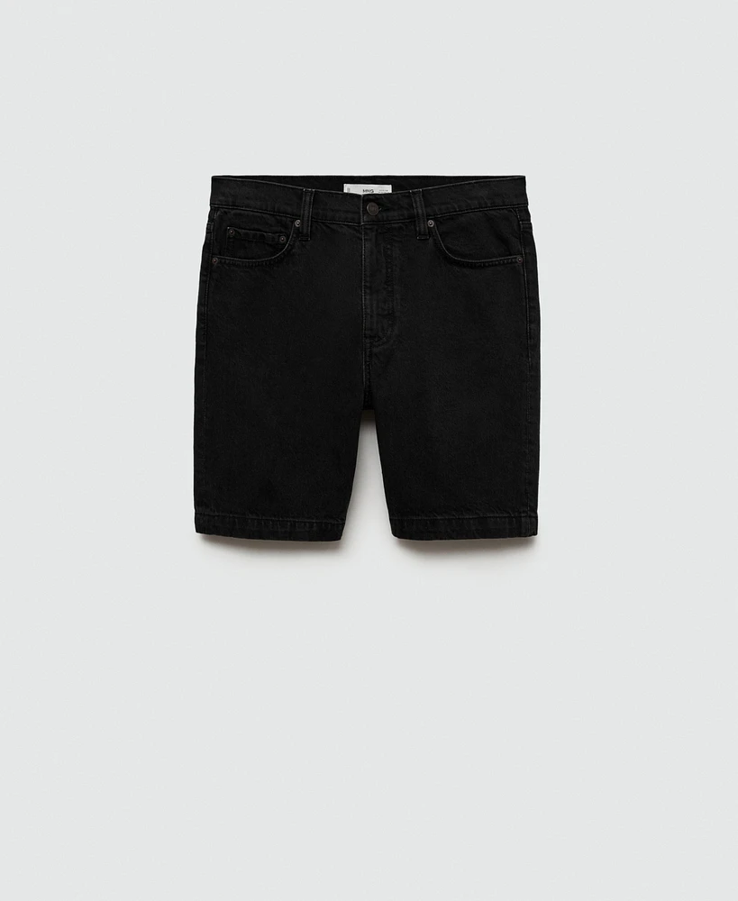 Mango Men's Denim Bermuda Shorts