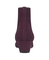 Impo Women's Godina Kitten Heel Stretch Knit Ankle Booties