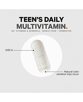 Codeage Daily Teen Multivitamin - Organic Whole Foods - Probiotic Fermented Vitamins - Enzymes, Minerals for Teenage Boys & Girls - Non