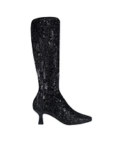 Impo Women's Nyree Memory Foam Stretch Sequin Boots