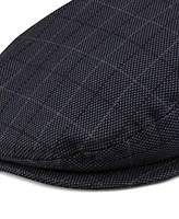 Kenneth Cole Reaction Men's Mesh Plaid Flat Top Cap