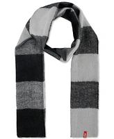 Levi's Men's Waffle Beanie & Buffalo Plaid Scarf Set