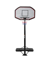 Skonyon 43 Inch Indoor Outdoor Height Adjustable Basketball Hoop