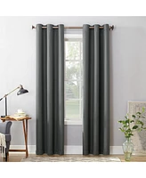 Montego Casual Textured Semi-Sheer Grommet Curtain Panel