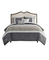 Madison Park Amelia Stripe 5-Pc. Comforter Set, King/California King