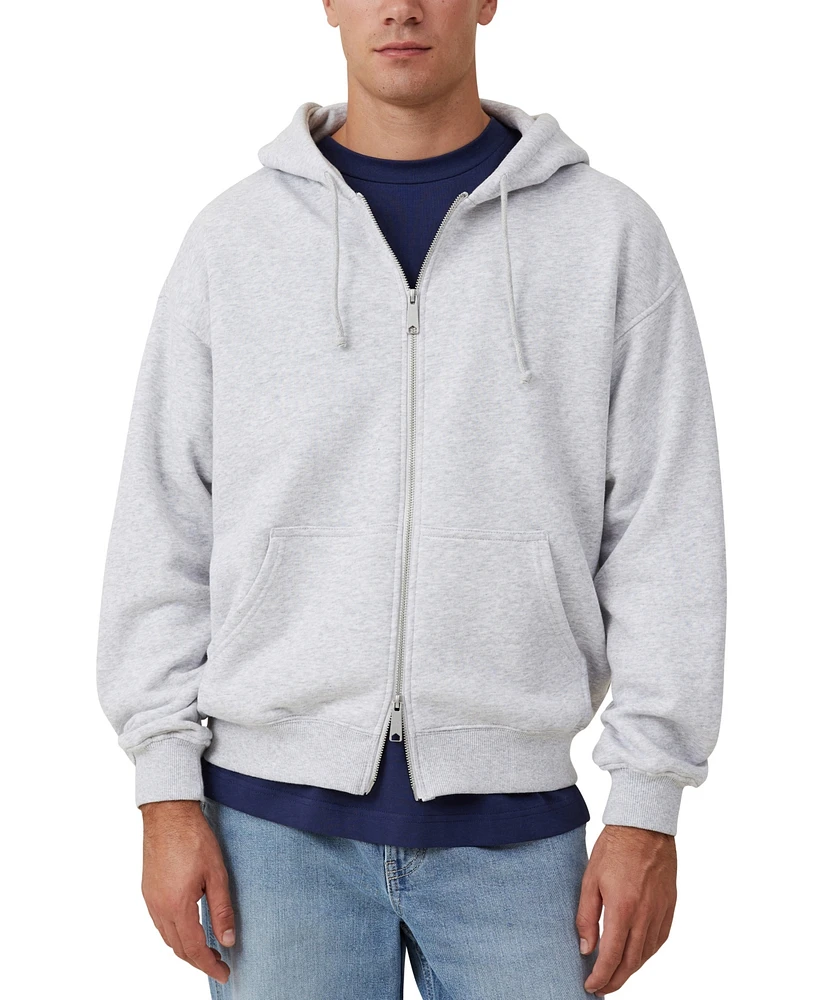 Cotton On Men's Box Fit Zip Up Hoodie