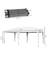 10' x 19.2' Pop-Up Canopy Tent: Heavy-Duty Sun Protection Shelter