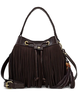 Patricia Nash Elisa Small Leather Bucket Bag