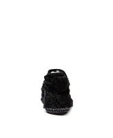 Dearfoams Girls Charlotte Fuzzy Bootie Slipper