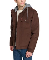 Levi's Men's Hooded Corduroy Zip Jacket