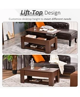39" Lift-Top Coffee Table with Storage