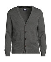 Lands' End Men's Fine Gauge Cotton Cardigan