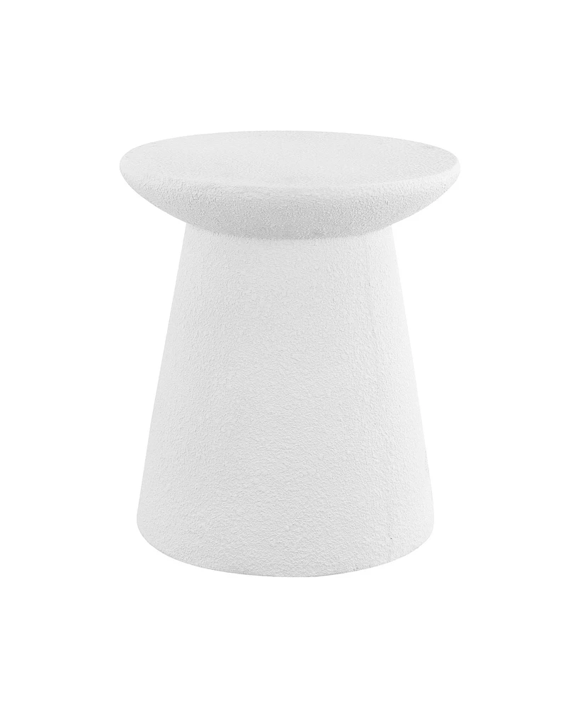 Jonathan Y Hollie Minimalist Modern Drum Indoor/Outdoor Accent Table Pedestal