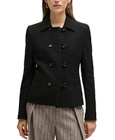 Boss by Hugo Women's Extra-Slim-Fit Tweed Jacket