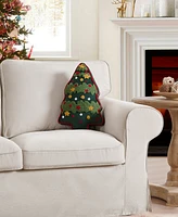 Evergreen Ivy Christmas Tree Decorative Pillow, 16" x 11"