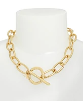 Robert Lee Morris Soho Gold Textured Chain Collar Necklace