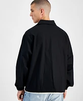 Mode of One Men's Twill Coaches Jacket, Created for Macy's