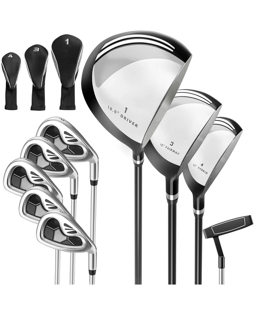 Skonyon Men's 9 Pieces Complete Golf Club Set-Gray