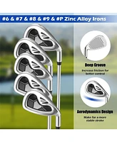 Skonyon Men's 9 Pieces Complete Golf Club Set-Gray