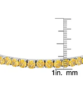 Macy's Simulated Citrine November Birthstone Tennis Stretch Bracelet