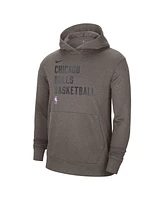 Nike Men's and Women's Olive Chicago Bulls 2023/24 Performance Spotlight On-Court Practice Pullover Hoodie