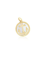 The Lovery Mother of Pearl Anchor Charm