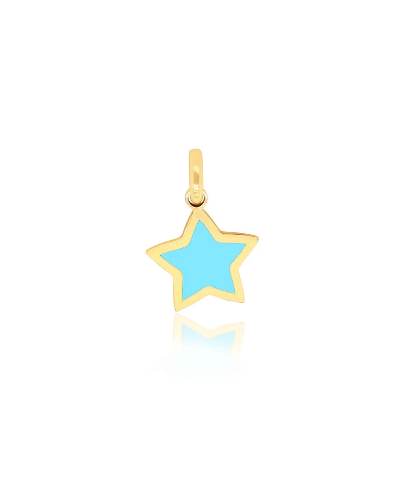 The Lovery Turquoise Star Charm 14K Gold 10 millimeters