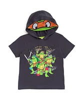 Teenage Mutant Ninja Turtles Boys Leonardo Michelangelo Raphael T-Shirt and Mesh Shorts Outfit Set Toddler to Big Kid