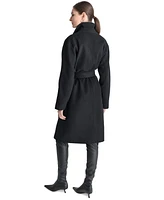 Dkny Women's Double-Breasted Belted Wrap Coat