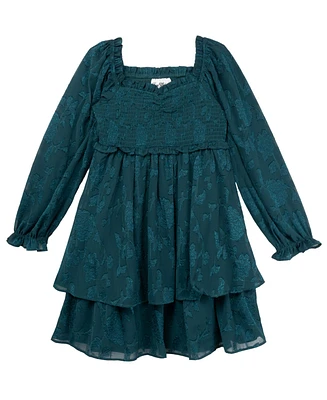 Rare Editions Big Girls Tiered Baby Doll Dress