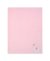 Bedtime Originals Elephant Dreams Appliqued Soft Fleece Baby Blanket - Pink