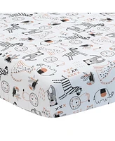 Lambs & Ivy Patchwork Jungle 5-Piece Nursery Baby Crib Bedding Set