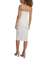 Siena Women's Embellished-Strap Midi A-Line Dress