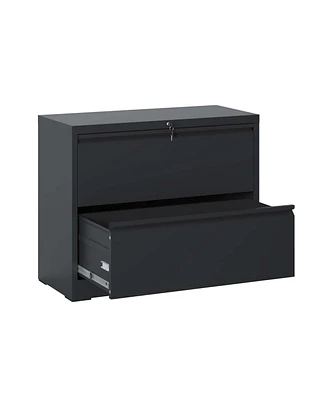 Streamdale Furniture 2-Drawer Lateral File Cabinet with Lock