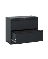 Simplie Fun 2-Drawer Lateral File Cabinet with Lock