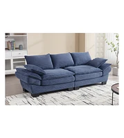 Simplie Fun Corduroy 3-Seater Sofa for Small Spaces