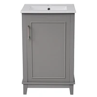 Streamdale Furniture 20" Vanity Cabinet with Basin and Soft-Close Door