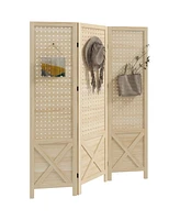 Streamdale Furniture 3-Panel Pegboard Display Room Divider