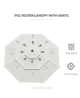 3-Tier Patio Umbrella with Crank and Tilt