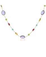 The Lovery Semi Precious Gemstone Necklace 14K Gold