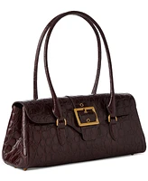 Brahmin Dayan Vanderbilt Embossed Leather Satchel